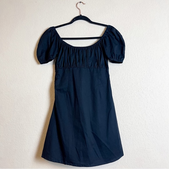 With Jean Audrey Mini Dress Babydoll Black Size Small - Picture 7 of 8